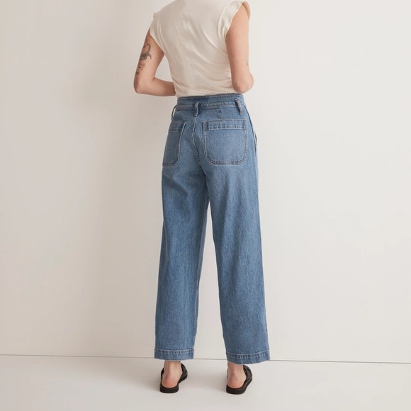 Madewell The Perfect Vintage Wide-Leg Cropped Jean NWOT - Picture 6 of 8
